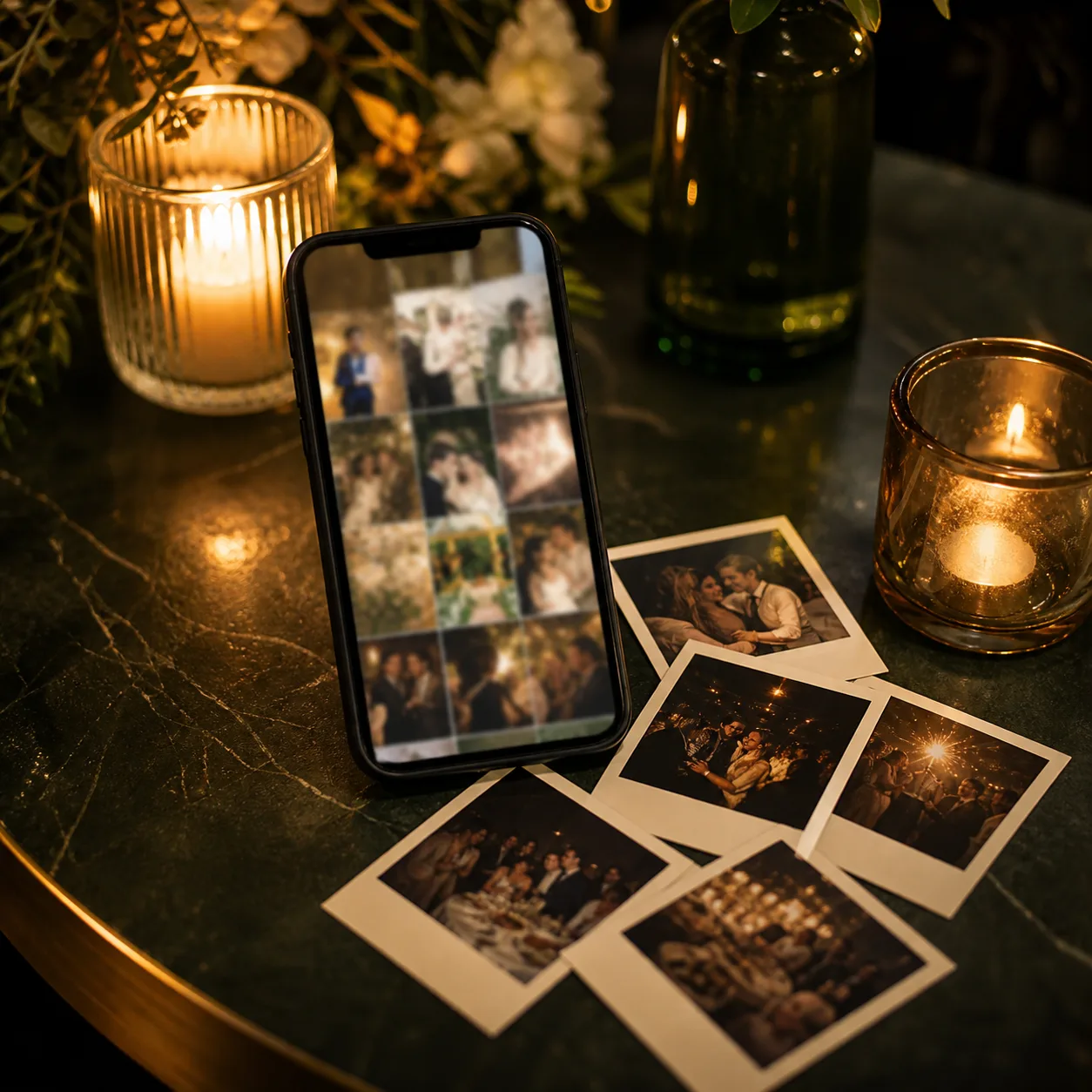 A finished event memory table from an EveryGuest gallery