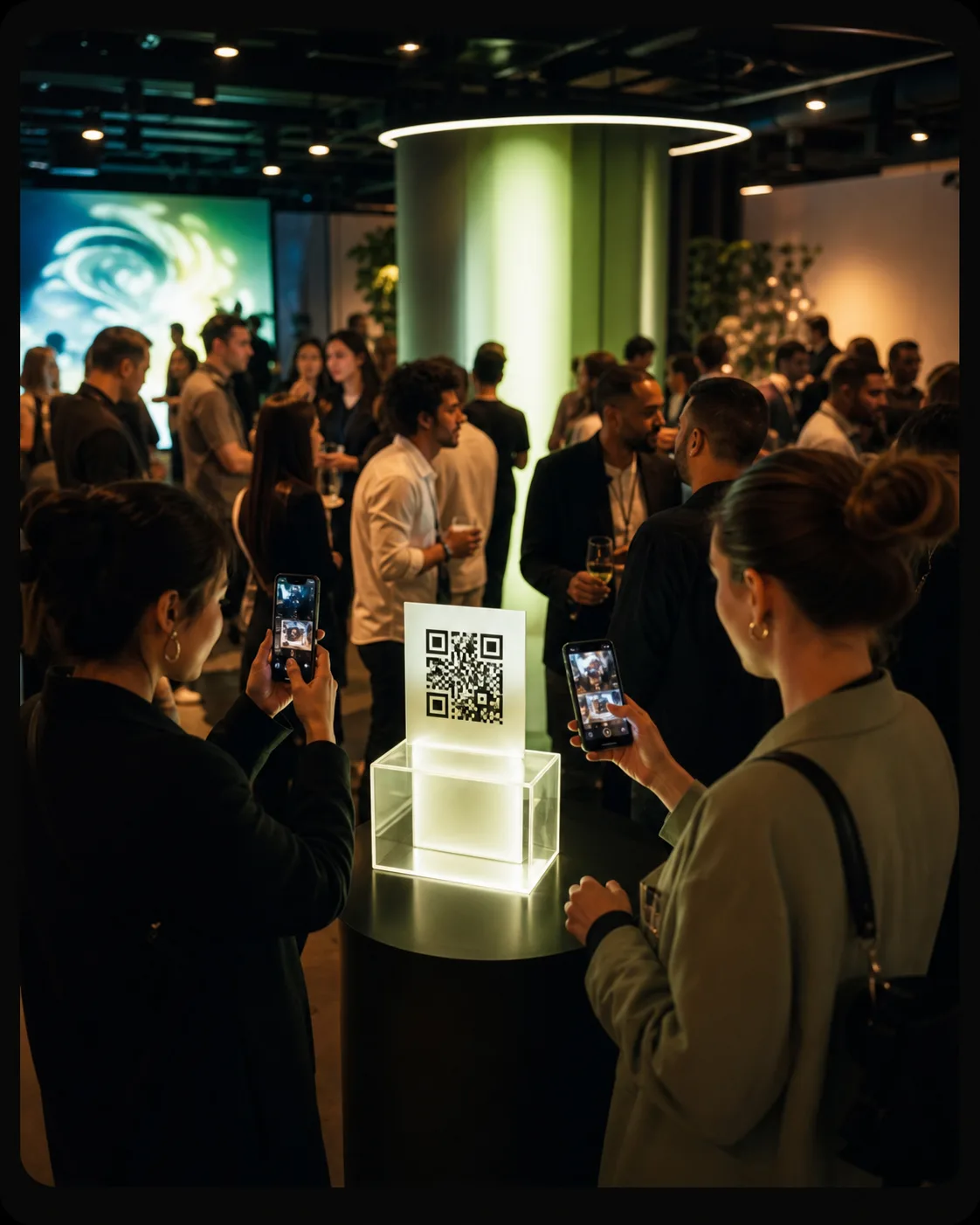 Guests joining an event camera by QR code